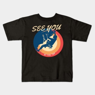 Mountain Climbing - see you at the top Kids T-Shirt